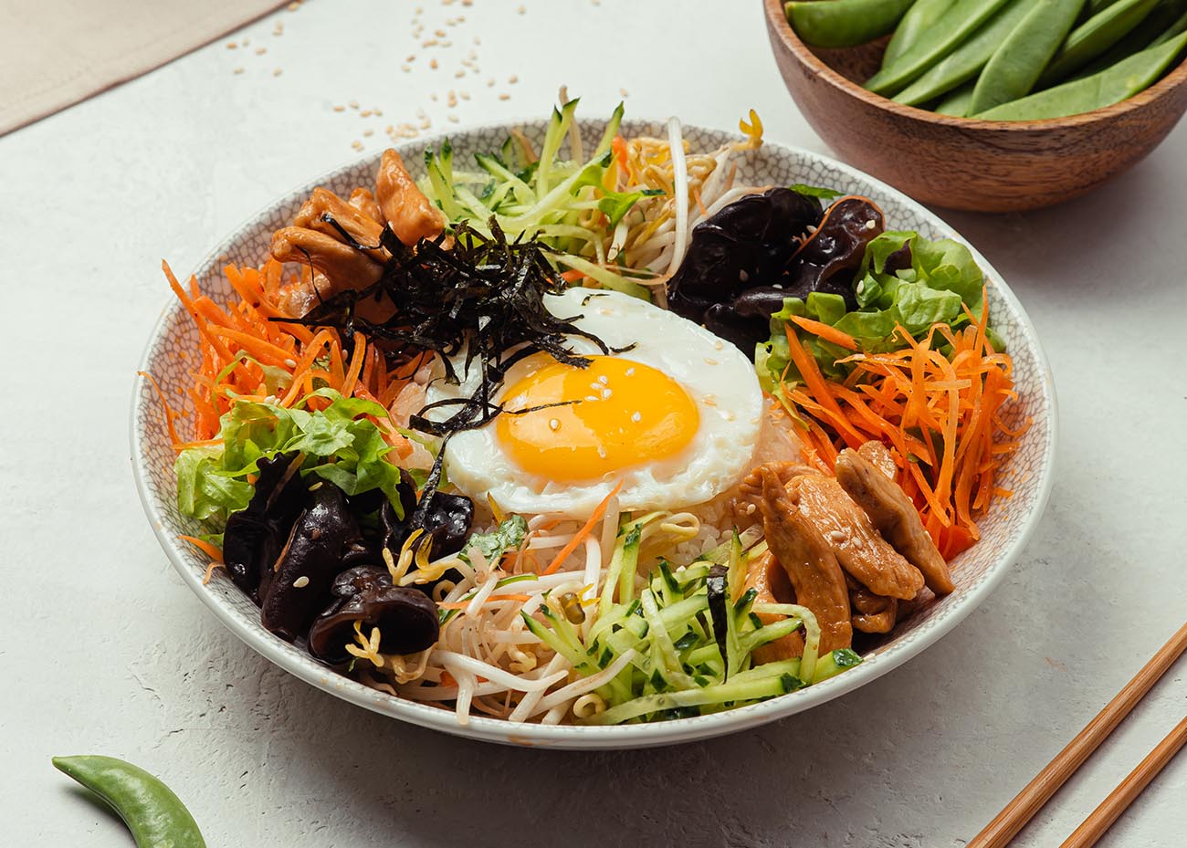 Пибимпап с курицей пошаговый рецепт