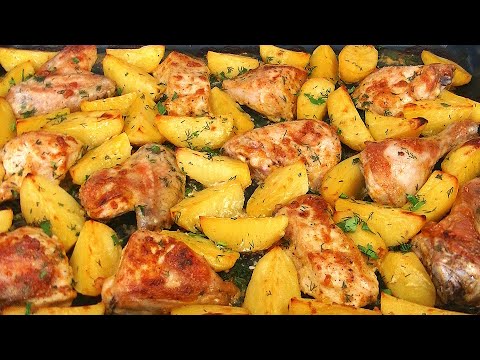 Курица с картофелем в духовке